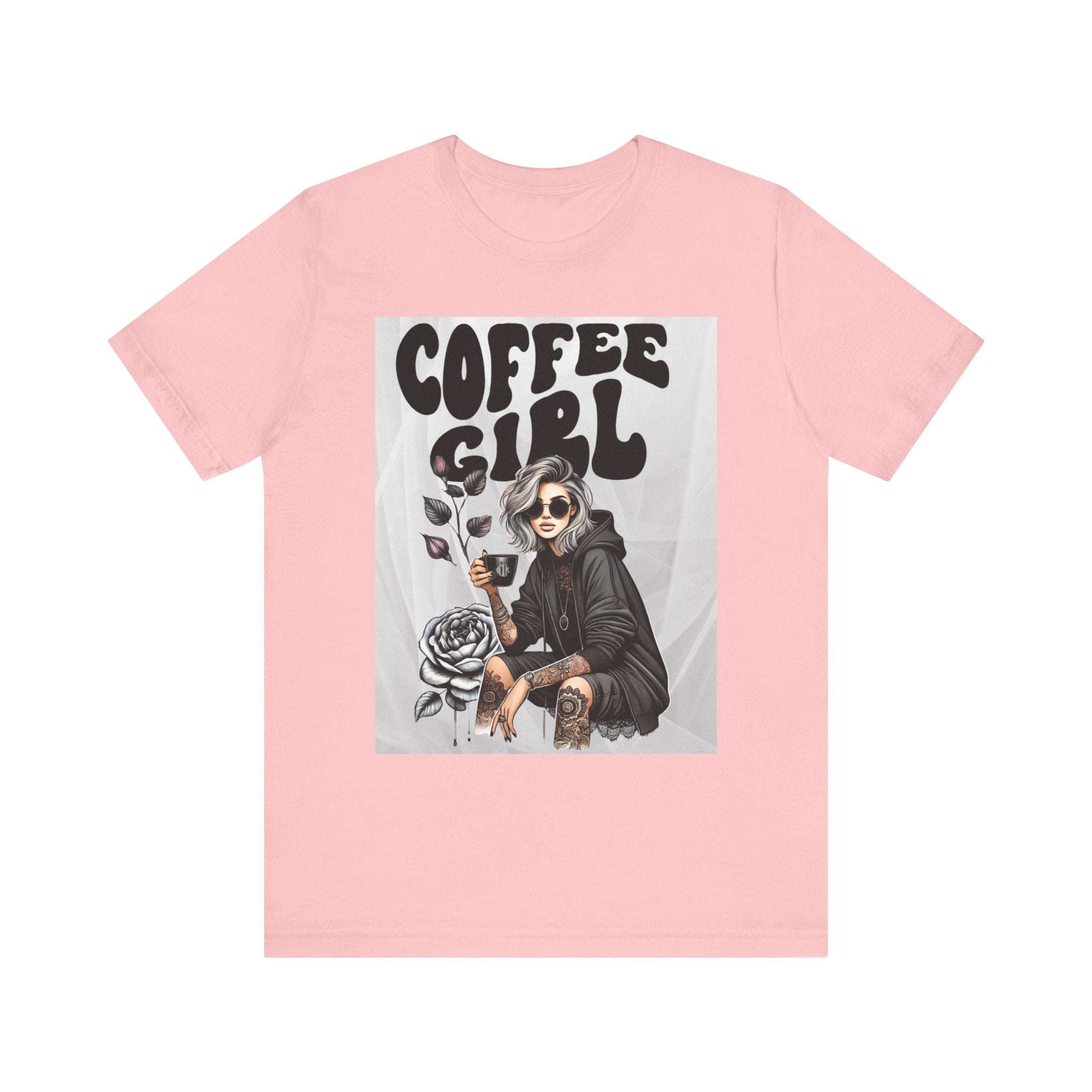 Tattooed Coffee Girl Unisex Jersey Short Sleeve Tee